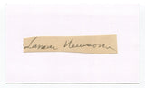 Lamar Skeeter Newsome Signed Cut Index Card Autographed Baseball MLB Athletics