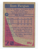 1984-85 Topps Tom Fergus Signed NHL Hockey Card Autograph AUTO #3