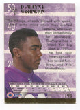 1994 Fleer DeWayne Washington Signed Card Football NFL Autographed #50