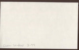 Gwen Verdon Signed Index Card Signature Vintage Autographed AUTO 