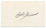Bob Friend Signed 3x5 Index Card Baseball Autographed Signature