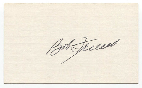 Bob Friend Signed 3x5 Index Card Baseball Autographed Signature