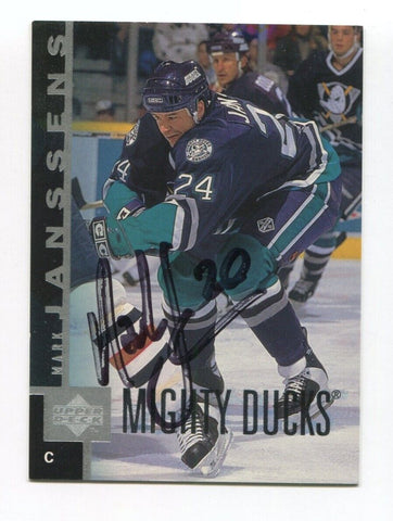 1997 Upper Deck Mark Janssens Signed Card Hockey NHL Autograph AUTO #5