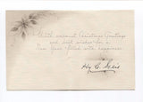 Hy C. Geis Signed Christmas Card 1936 Autographed Music Organist 