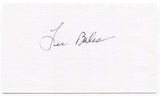 Lee Bales Signed 3x5 Index Card Autographed Signature Atlanta Braves MLB