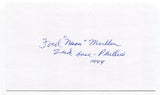 Ford "Moon" Mullen Signed 3x5 Index Card Autographed Baseball 1939 Oregon Ducks