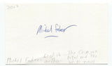 Michel Faber Signed 3x5 Index Card Autographed Signature Author Writer