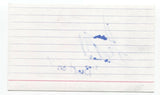 Danny Balkwill Signed 3x5 Index Card Autographed Signature Singer Actor