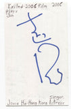 Josie Ho Signed 3x5 Index Card Autograph Signature Singer Actress