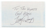 Tony Dungy Signed 3x5 Index Card Autographed Signature Football Coach HOF