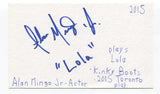 Alan Mingo Jr Signed 3x5 Index Card Autographed Actor Jessica Jones Law & Order