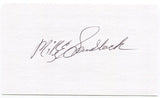 Mike Sandlock Signed 3x5 Index Card Autographed MLB Baseball Brooklyn Dodgers