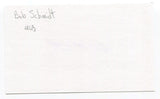 Bob Schmidt Signed 3x5 Index Card Autographed MLB Baseball New York Yankees