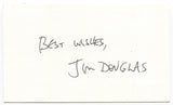 Jim Douglas Signed 3x5 Index Card Autographed Governor of Vermont