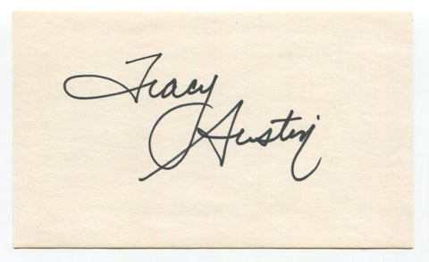 Tracy Austin Signed Index Card Autographed Tennis 1980 Wimbledon Championships