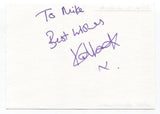 Kate Colebrook Signed Page Autographed Signature Inscribed "To Mike"