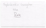 Jugderdemidiin Gurragchaa Signed 3x5 Index Card Autographed Space Astronaut