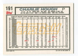 1992 Topps Gold Winner Charlie Hough Signed Card MLB RC Autographed AUTO #191