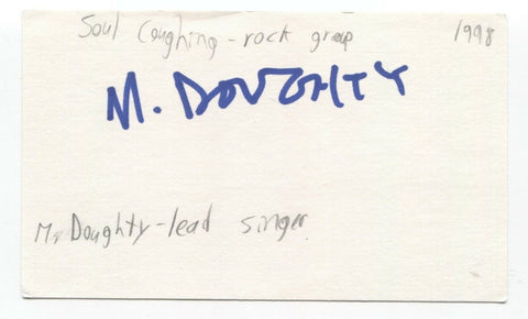 Mike Doughty Signed 3x5 Index Card Autographed Signature Soul Coughing