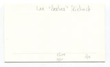 Lee "Bee Bee" Richard Signed Card Autograph MLB Baseball Roger Harris Collection