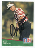 1991 Pro Set PGA Golf Jeff Sluman Signed Card Autographed Signature #1