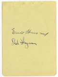 Earle Hummel Dick Hayman Signed Album Page Autographed 1949 Vaughn Monroe Band