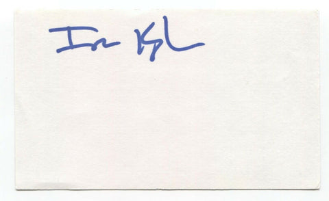 Ira Kaplan Yo La Tengo Signed 3x5 Index Card Autographed Signature