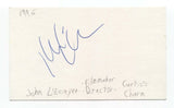John L'Ecuyer Signed 3x5 Index Card Autographed Film Director