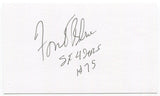 Forrest Blue Signed 3x5 Index Card Autographed Football San Francisco 49ers