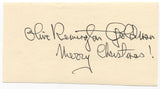 Olive Remington Goldman Signed Card Autographed Signature UN