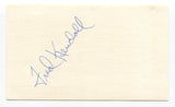 Fred Kendall Signed 3x5 Card Autographed Baseball MLB Roger Harris Collection