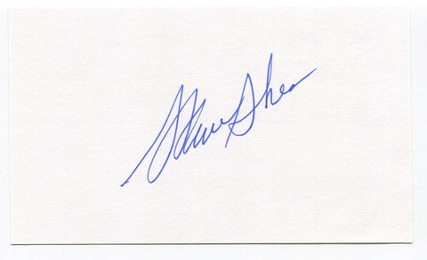 Steve Shea Signed 3x5 Index Card Autographed MLB Baseball Houston Astros