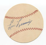 Lou Limmer Signed Paper Baseball Autograph Signature Philadelphia Athletics