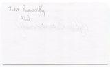 John Romonosky Signed 3x5 Index Card Autographed MLB Baseball St Louis Cardinals