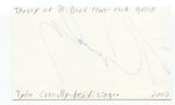 Theory of a Deadman - Tyler Connolly Signed 3x5 Index Card Autographed Signature