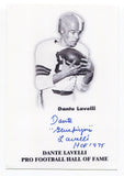 Dante Lavelli Signed Photo Autograph Signature NFL Football Cleveland Browns HOF