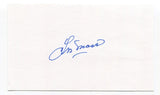 Les Moss Signed 3x5 Index Card Autographed MLB Baseball St. Louis Browns