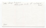 James Ellroy Signed 3x5 Index Card Autographed Signature Author LA Confidential