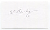 Al Brosky Signed 3x5 Index Card Autographed Football St. Louis Cardinals CFHOF