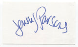 Jenny Parsons Signed 3x5 Index Card Autographed Signature Actress
