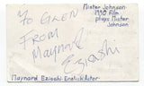 Maynard Eziashi Signed 3x5 Index Card Autographed Signature Actor Mister Johnson