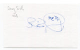 Doug Sisk Signed 3x5 Index Card Autographed MLB Baseball New York Mets