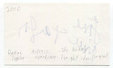 Renee Taylor Signed 3x5 Index Card Autographed Signature Actress The Nanny