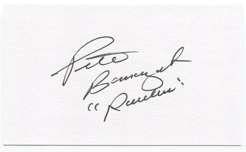 Pete Banaszak Signed 3x5 Index Card Autographed Oakland Raiders Super Bowl NFL