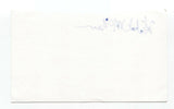 Michael McNamara Signed 3x5 Index Card Autograph Signature Director Filmmaker