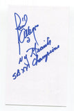 Raul Allegre Signed 3x5 Index Card Autographed Signature Football NFL NY Giants