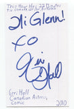 Geri Hall Signed 3x5 Index Card Autographed Signature Comedian Comic Actress