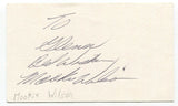 Mookie Wilson Signed 3x5 Index Card Autographed Vintage Baseball