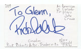 Rick Roberts Signed 3x5 Index Card Autographed Signature Actor