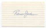 Ransom Jackson Signed 3x5 Index Card Baseball Autographed Signature